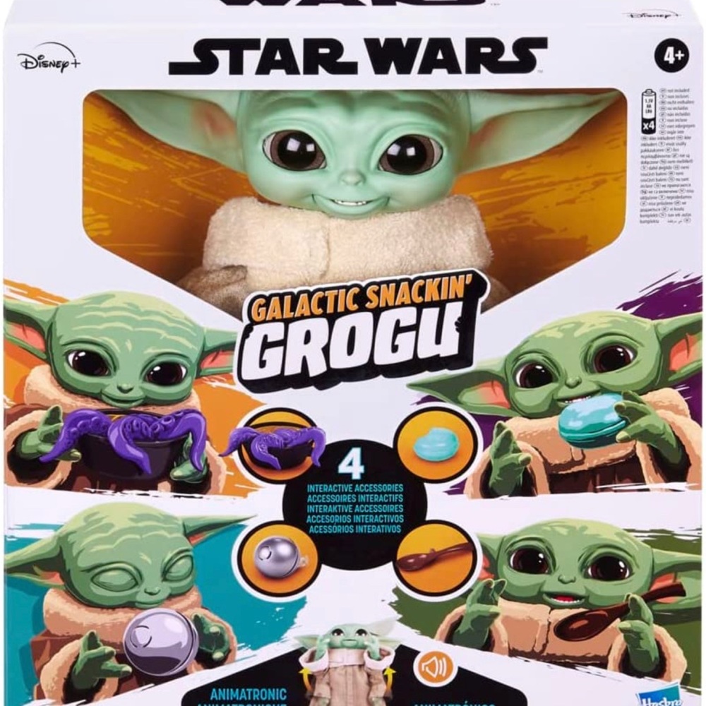 Star Wars The Mandalorian Galactic Snackin' Grogu Animatronic Toy